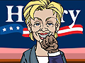 Hillary vs Obama a imirt ar líne